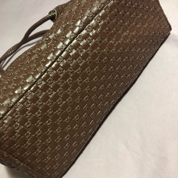 Brown Satchel Bag w/ Coin Purse Charm - Picture 6 of 15